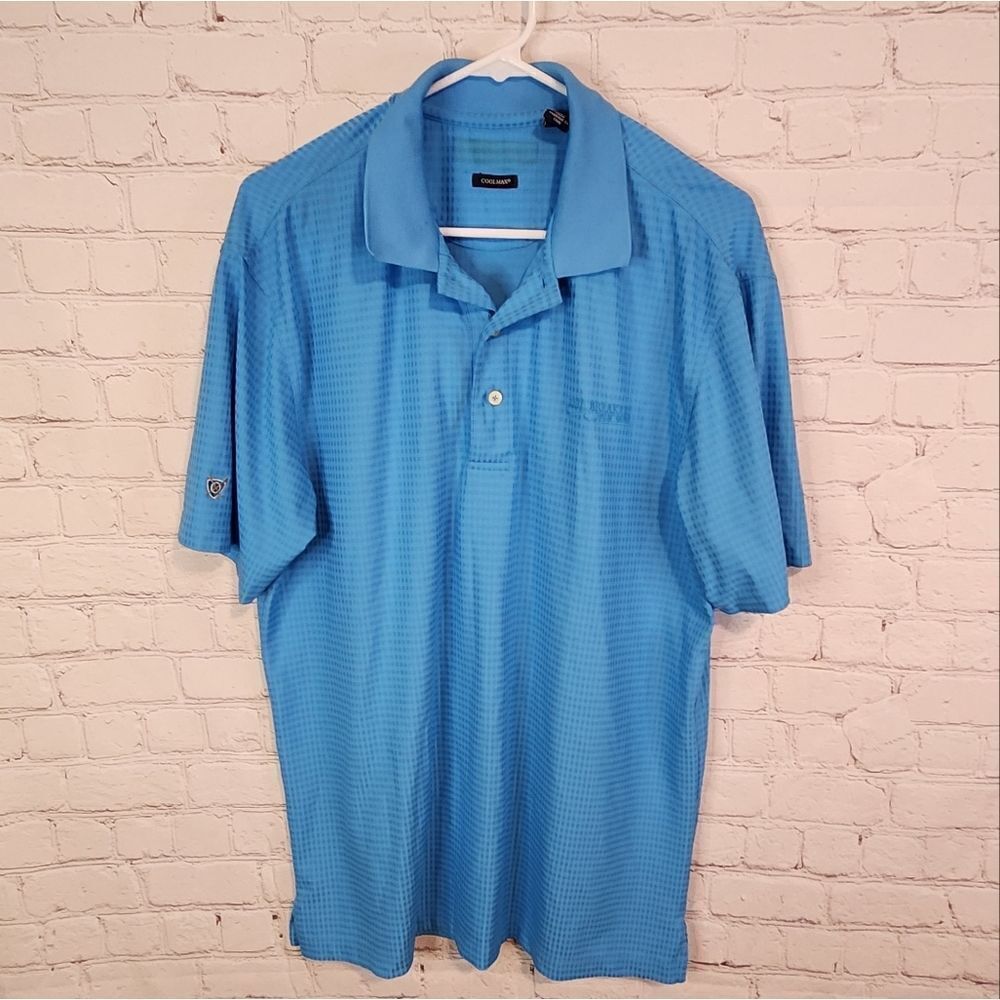 Men's Coolmax golf polo, size Medium